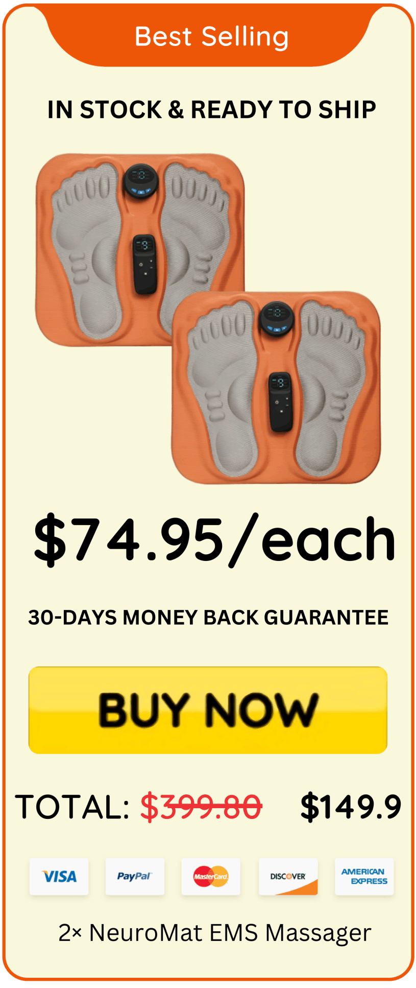 NeuroMat EMS Massager offer best price
